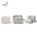 4pcs aluminum outdoor furniture rattan UV-resistant